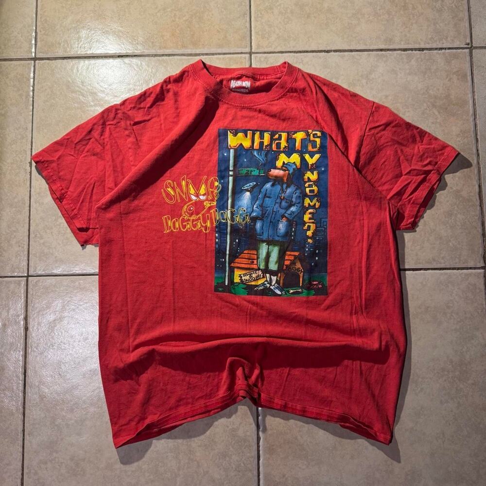 Vintage y2k red death row snoop Dogg Hip Hop Tee Size L in Mens